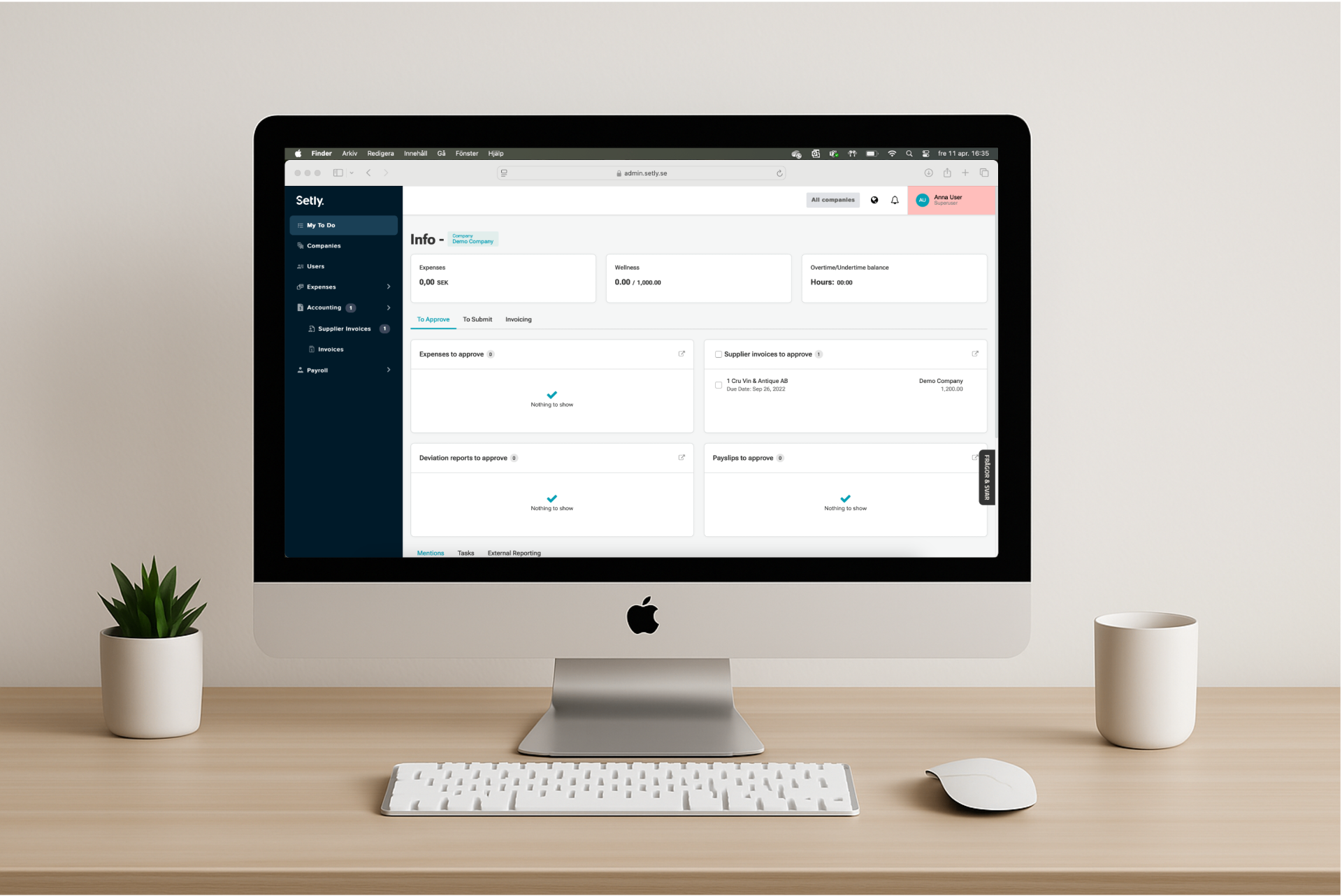 Setly Global ERP Integration Dashboard